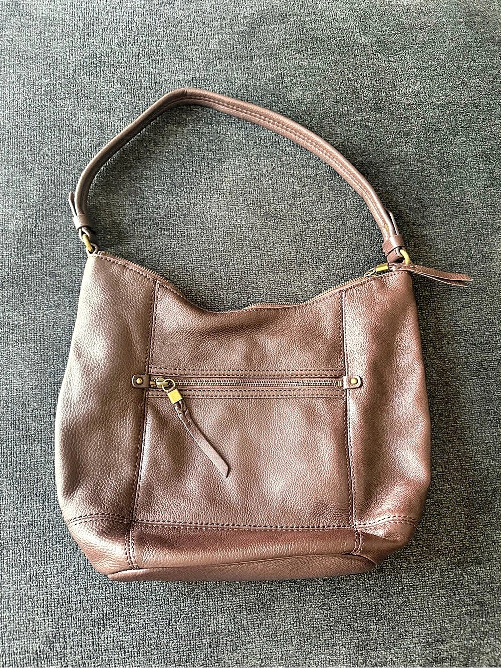 The Sak Brown Leather Hobo Bag